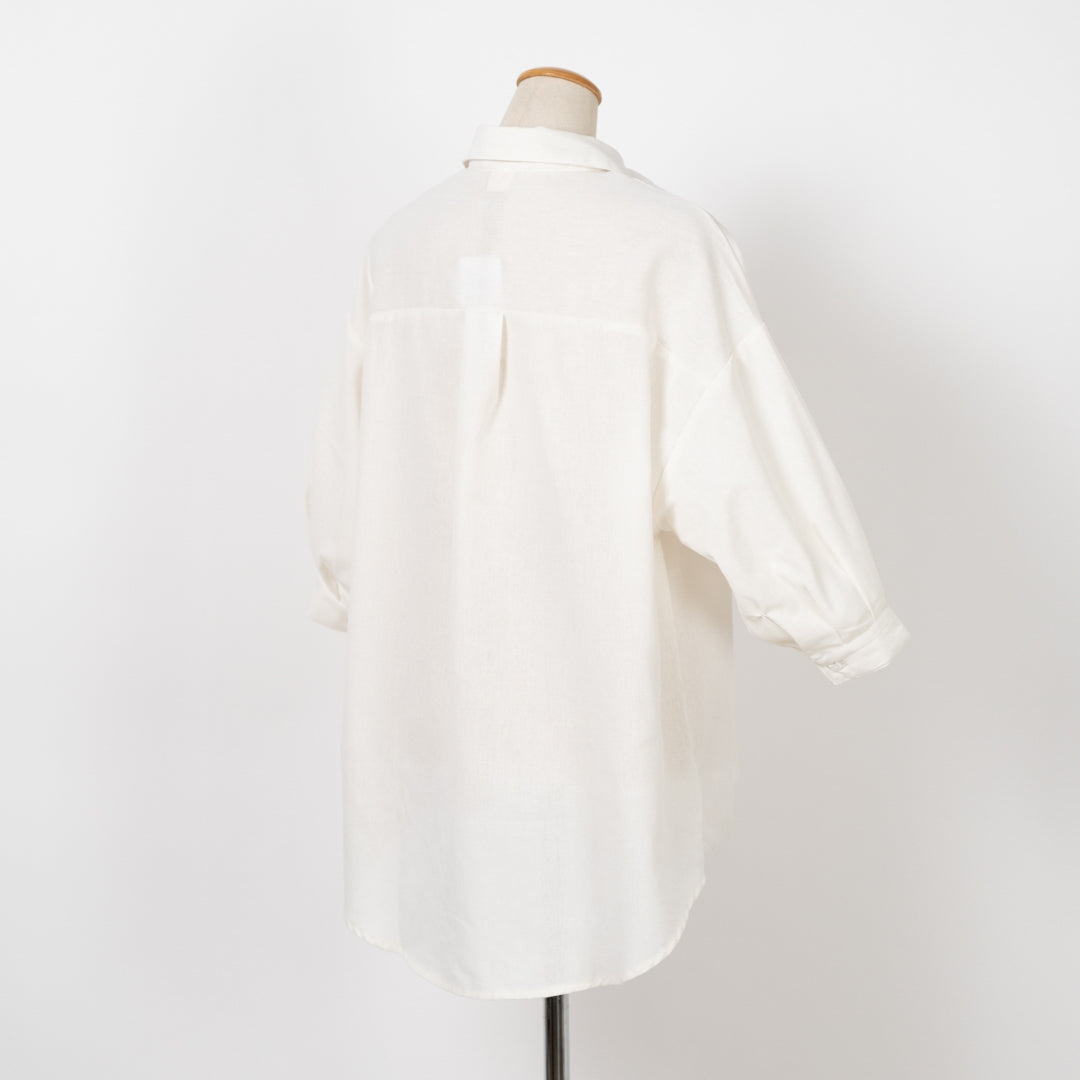 ティーカップ猫刺しゅうタケノコブラウス (10015737446532)