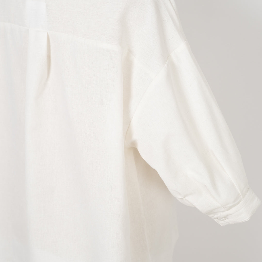 ティーカップ猫刺しゅうタケノコブラウス (10015737446532)