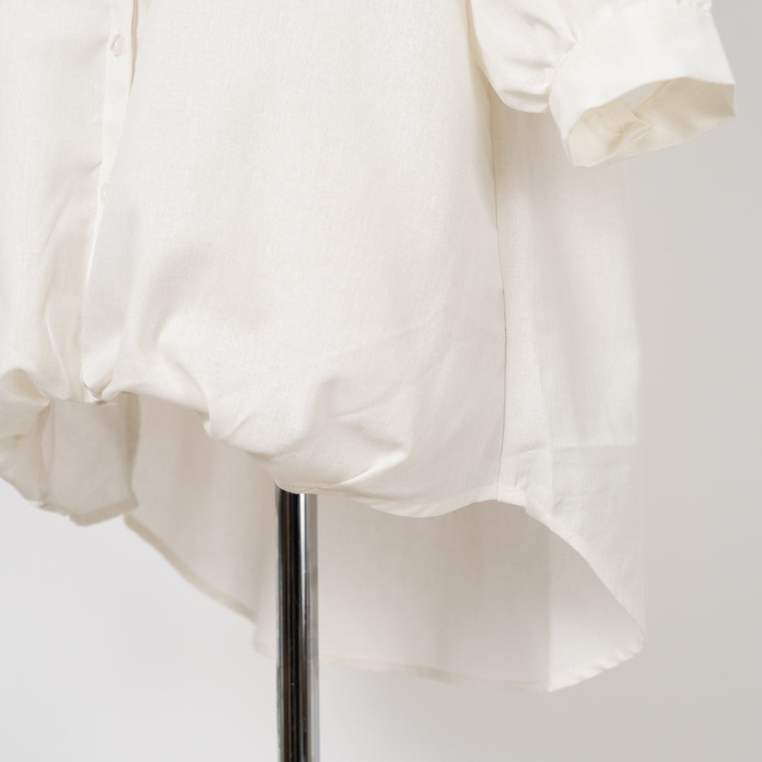 ティーカップ猫刺しゅうタケノコブラウス (10015737446532)