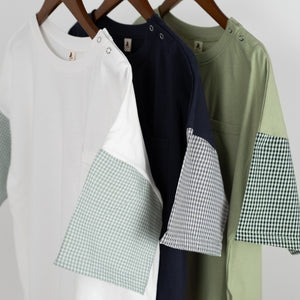 異素材配色Tシャツ (10020846829700)