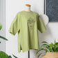 ブーケ線画刺しゅうチュニックTシャツ (10024809234564)