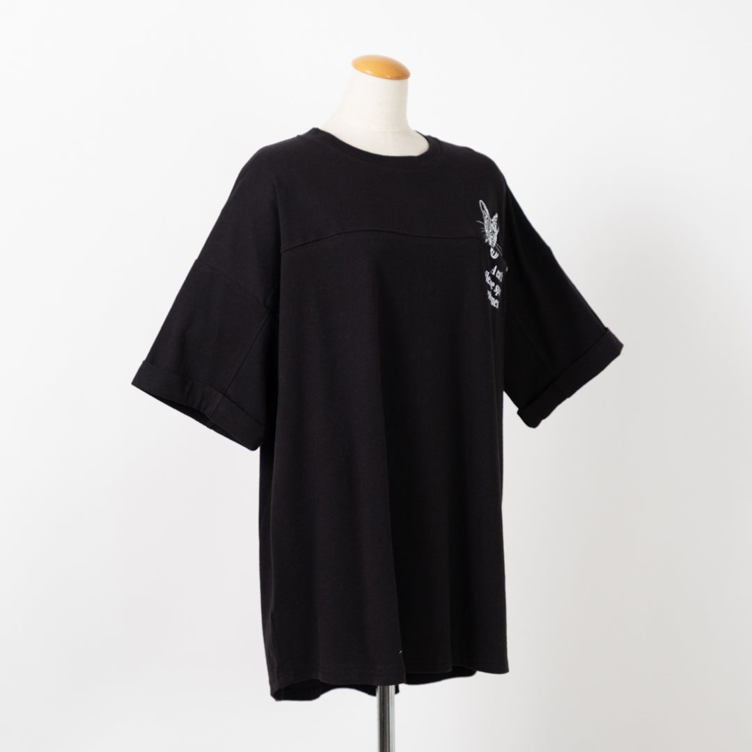 ひょっこり猫Tシャツ (10027363401860)