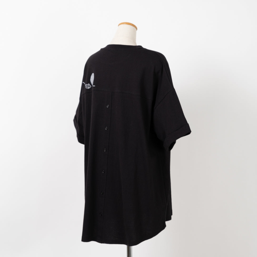 ひょっこり猫Tシャツ (10027363401860)