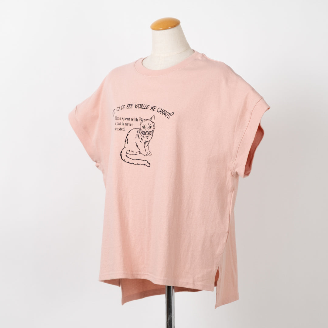 おませ猫Tシャツ (10027375329412)