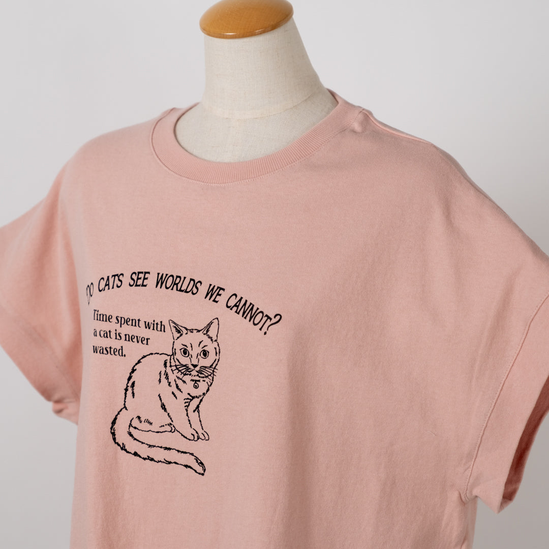 おませ猫Tシャツ (10027375329412)