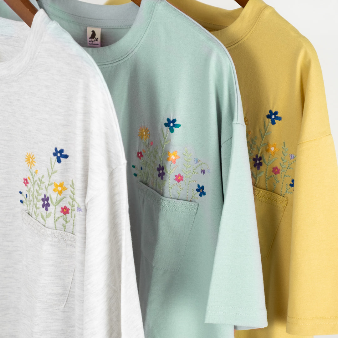 flowerpot刺しゅうTシャツ (10029800292484)