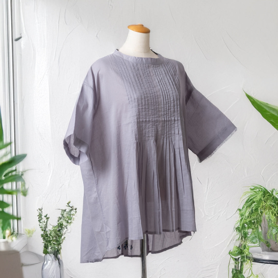 ボタニカル刺しゅうチュニック (10041272467588)