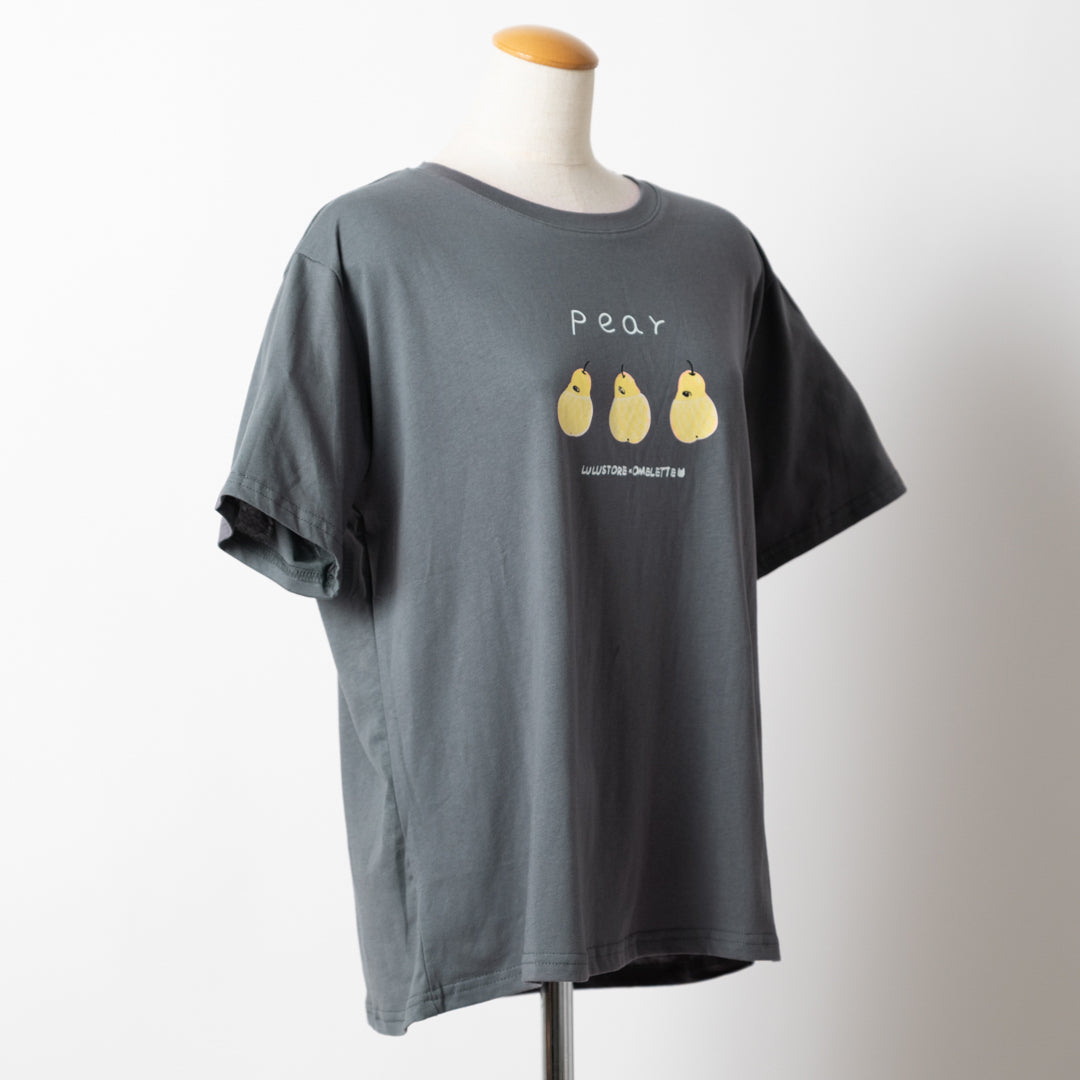ほっこり梨のプリントＴシャツ (10045868015748)