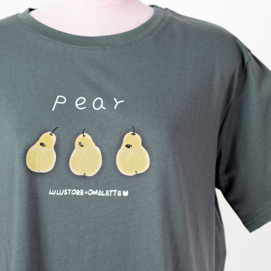 ほっこり梨のプリントＴシャツ (10045868015748)
