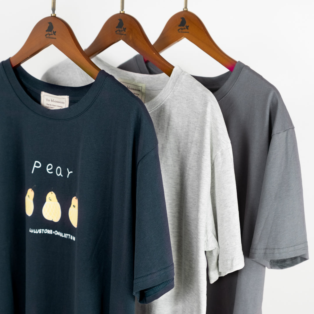 ほっこり梨のプリントＴシャツ (10045868015748)