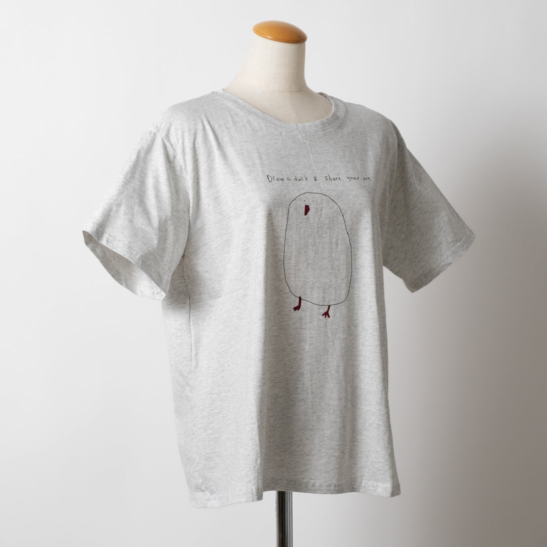 落書きアヒルTシャツ (10045868802180)
