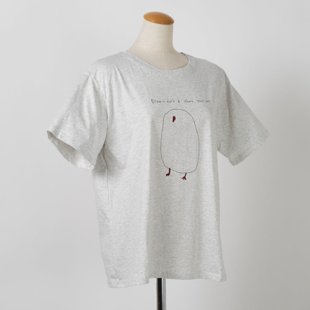 落書きアヒルTシャツ (10045868802180)