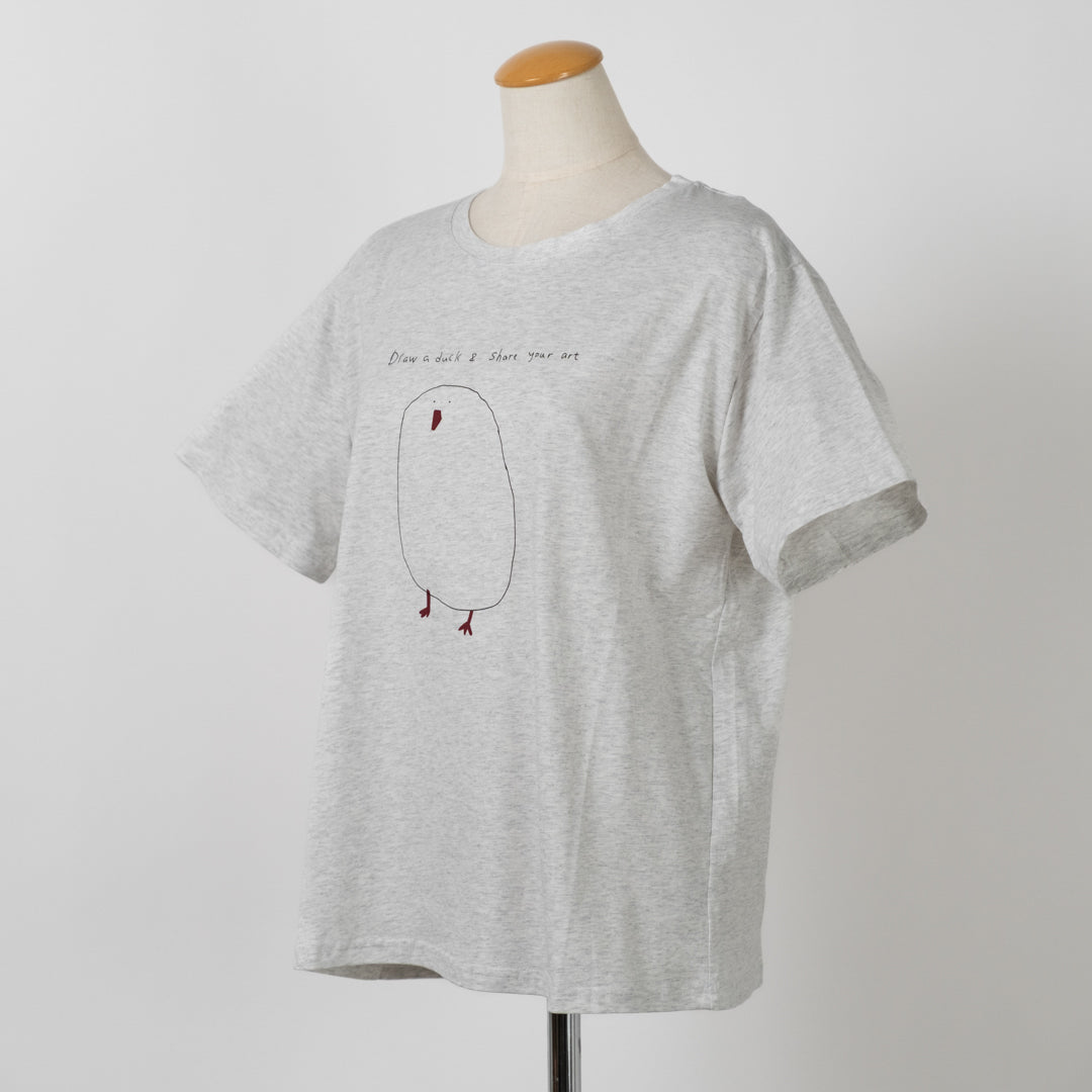 落書きアヒルTシャツ (10045868802180)