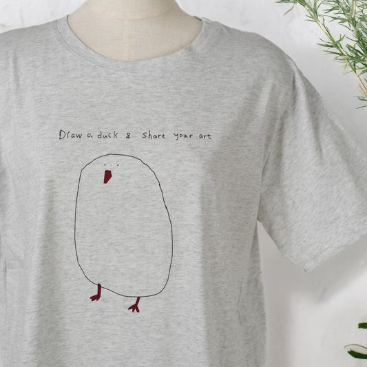 落書きアヒルTシャツ (10045868802180)