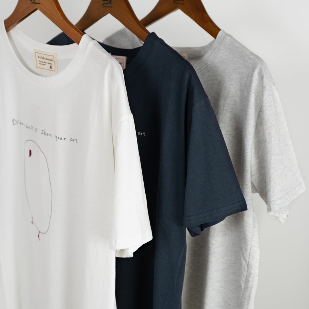 落書きアヒルTシャツ (10045868802180)