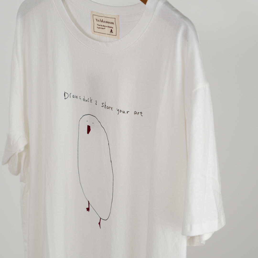 落書きアヒルTシャツ (10045868802180)