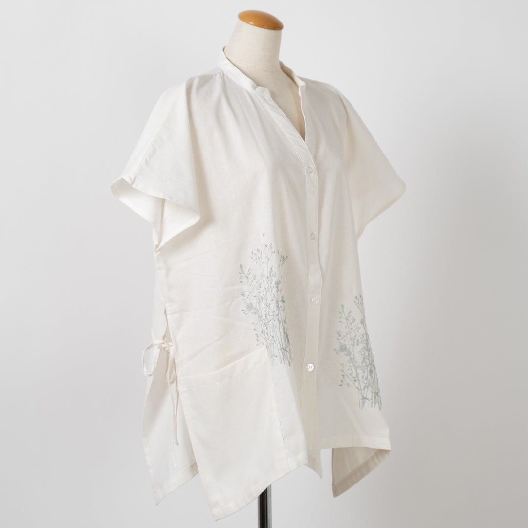 両脇リボンモダンflowerブラウス (10049474396292)