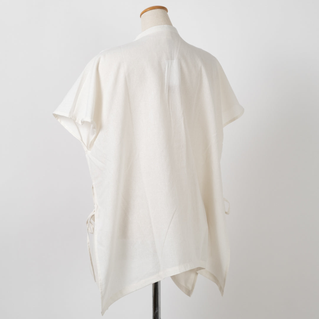 両脇リボンモダンflowerブラウス (10049474396292)