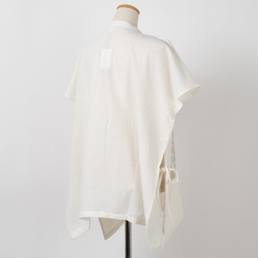 両脇リボンモダンflowerブラウス (10049474396292)