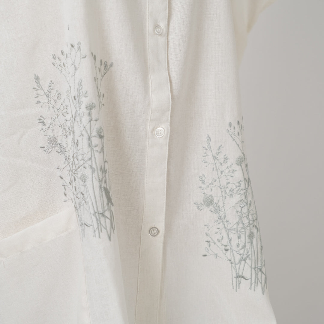 両脇リボンモダンflowerブラウス (10049474396292)