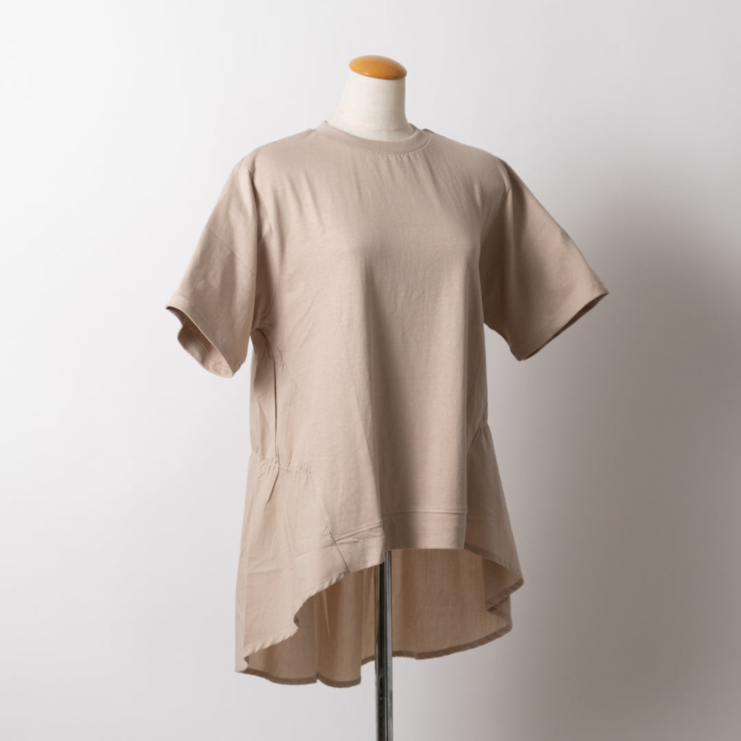 後ろティアード布帛切替チュニック (10055122190468)