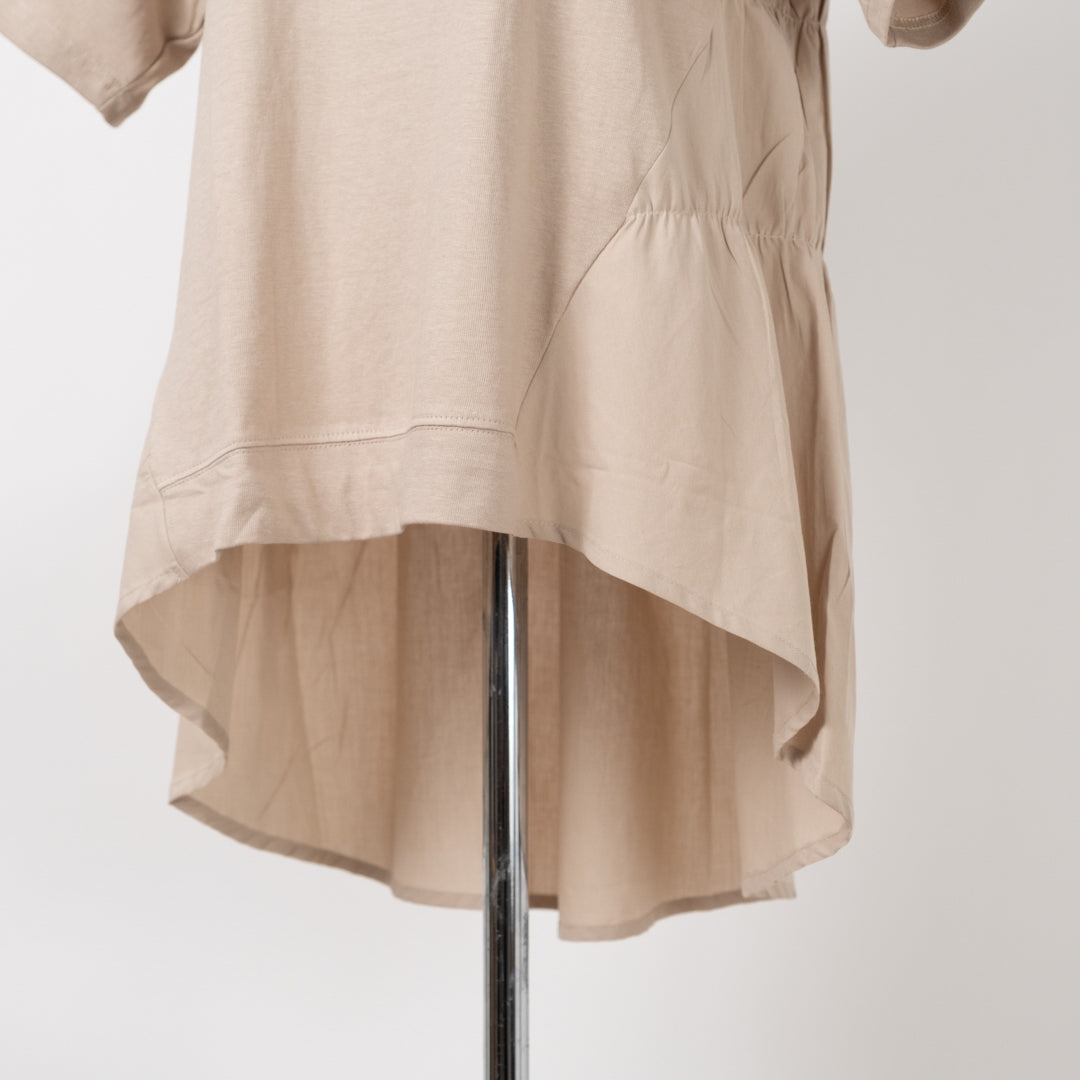 後ろティアード布帛切替チュニック (10055122190468)