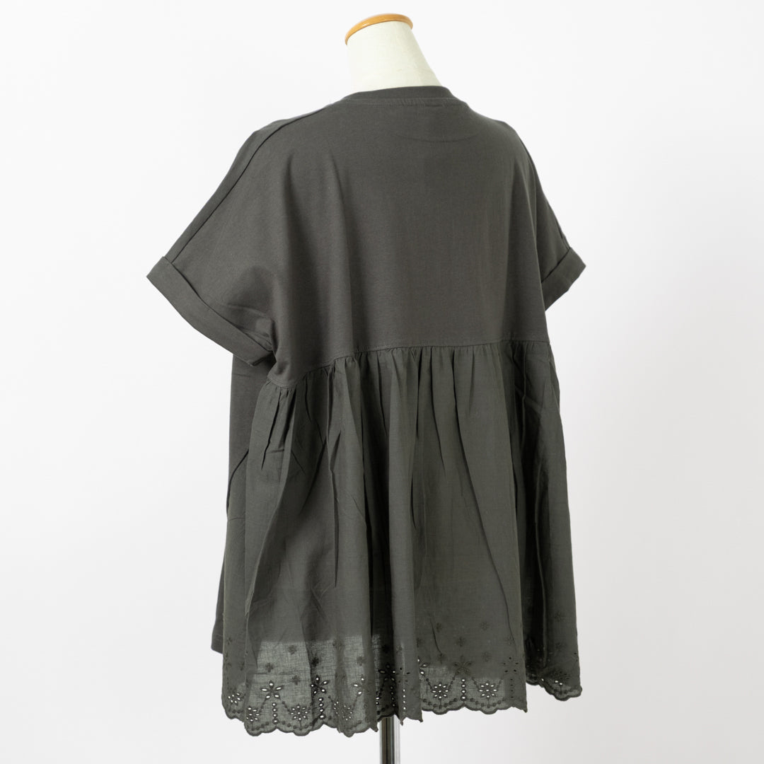 スカラップレース切替Aラインプルオーバー (10055127793796)