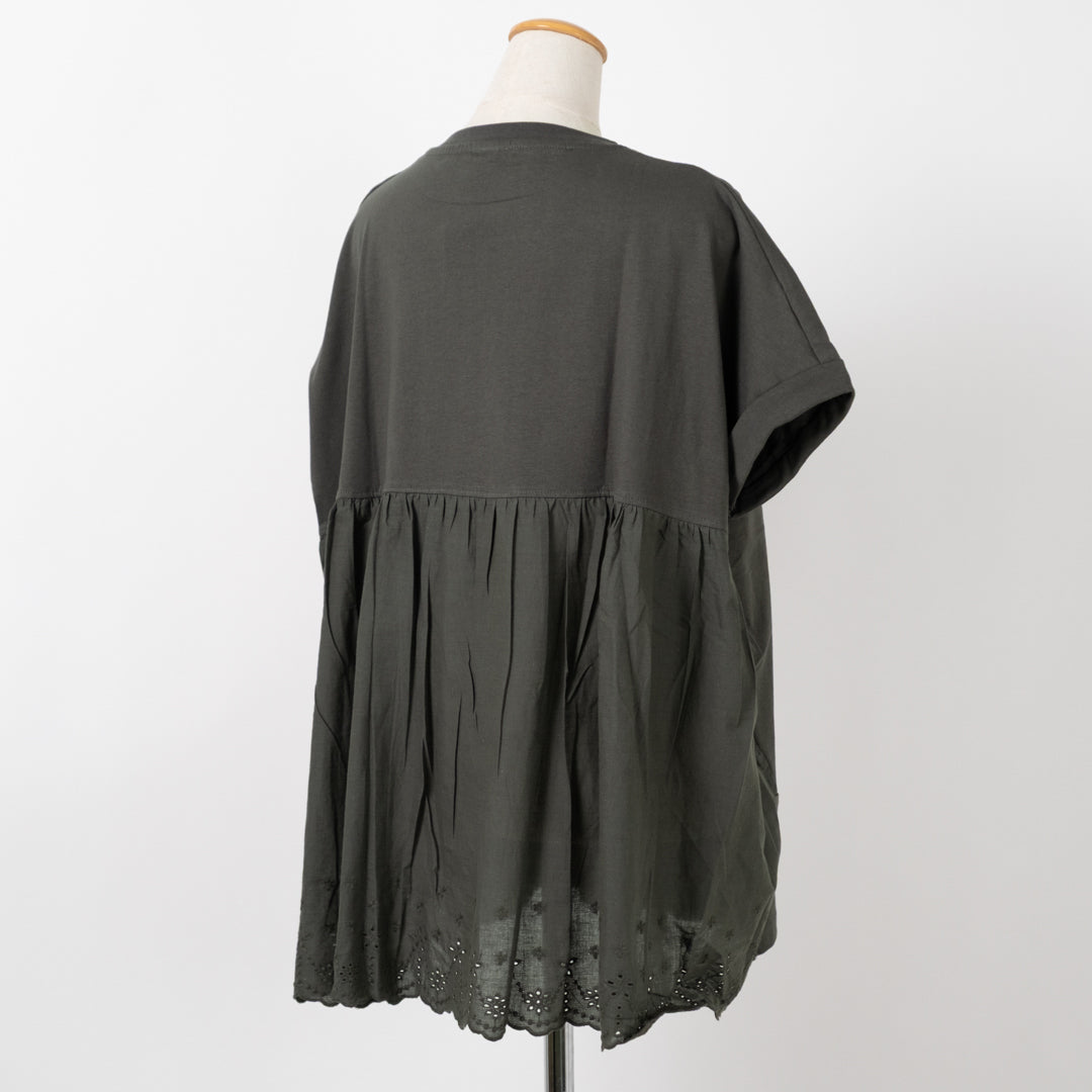 スカラップレース切替Aラインプルオーバー (10055127793796)