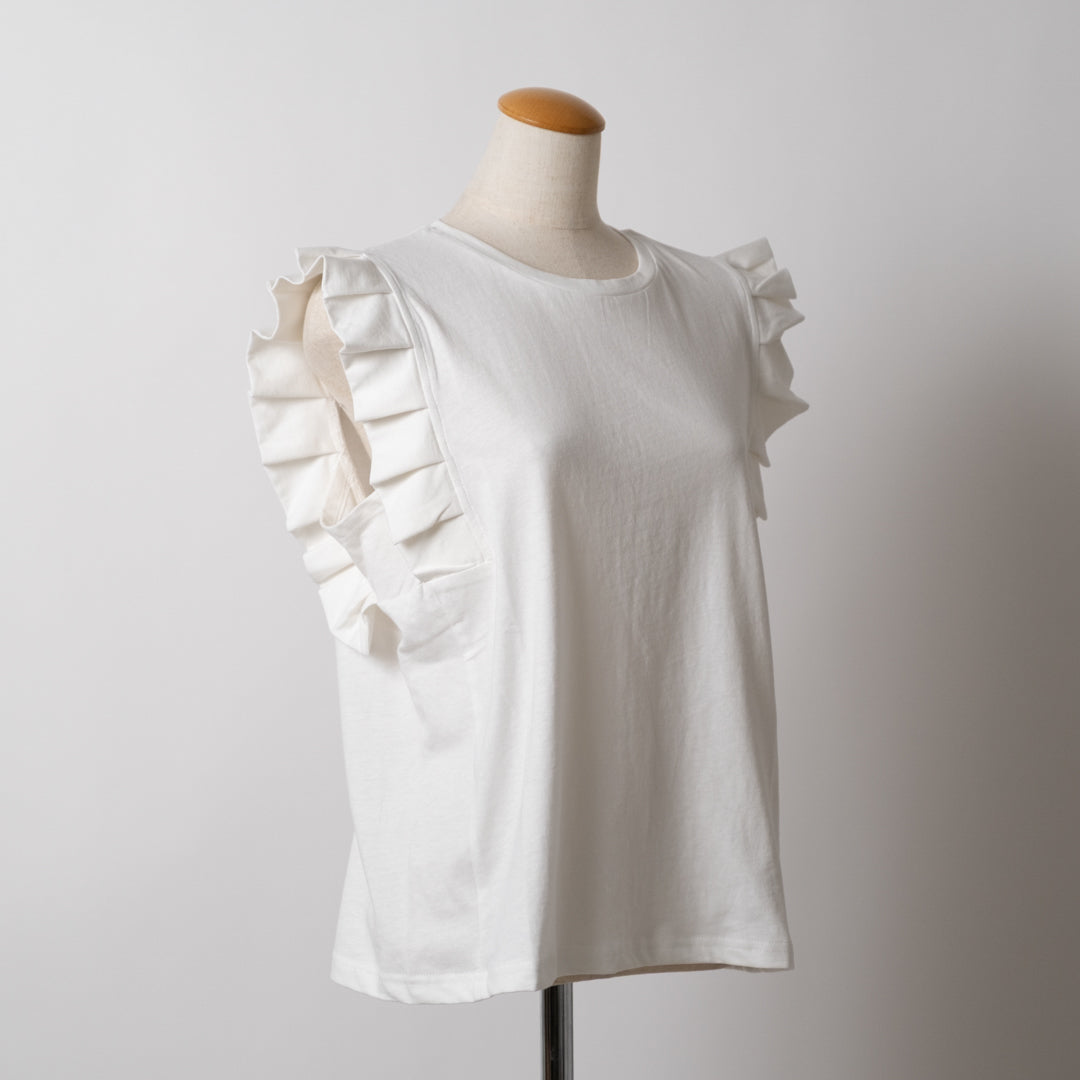 プリーツ袖タンクトップ (10055153811588)