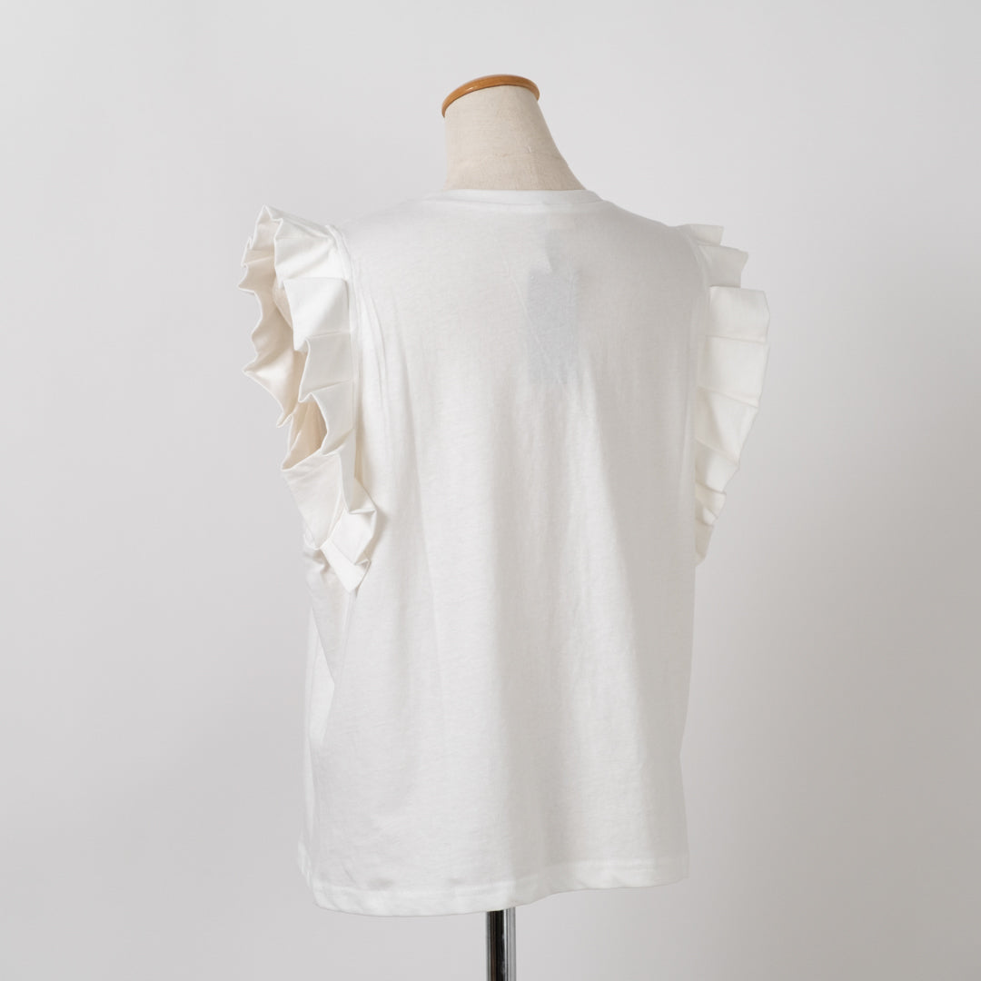 プリーツ袖タンクトップ (10055153811588)