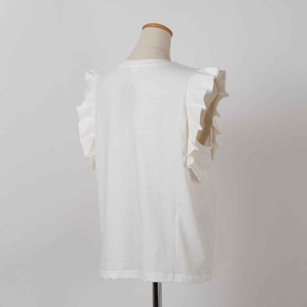 プリーツ袖タンクトップ (10055153811588)