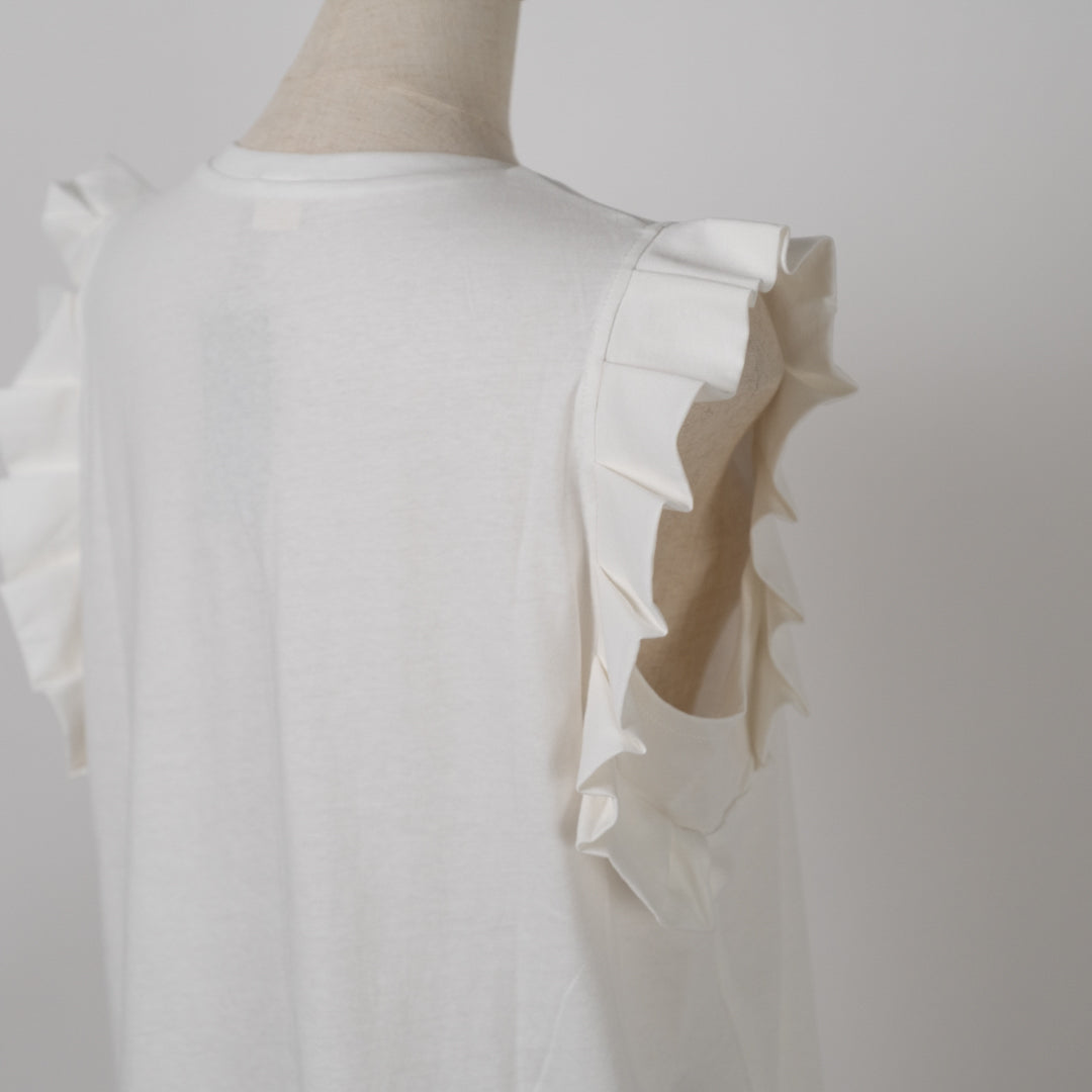 プリーツ袖タンクトップ (10055153811588)