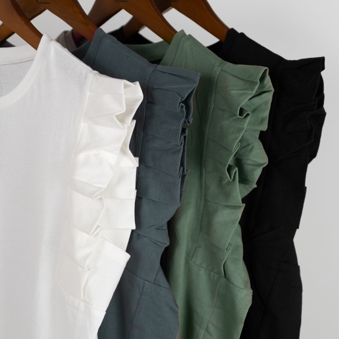 プリーツ袖タンクトップ (10055153811588)