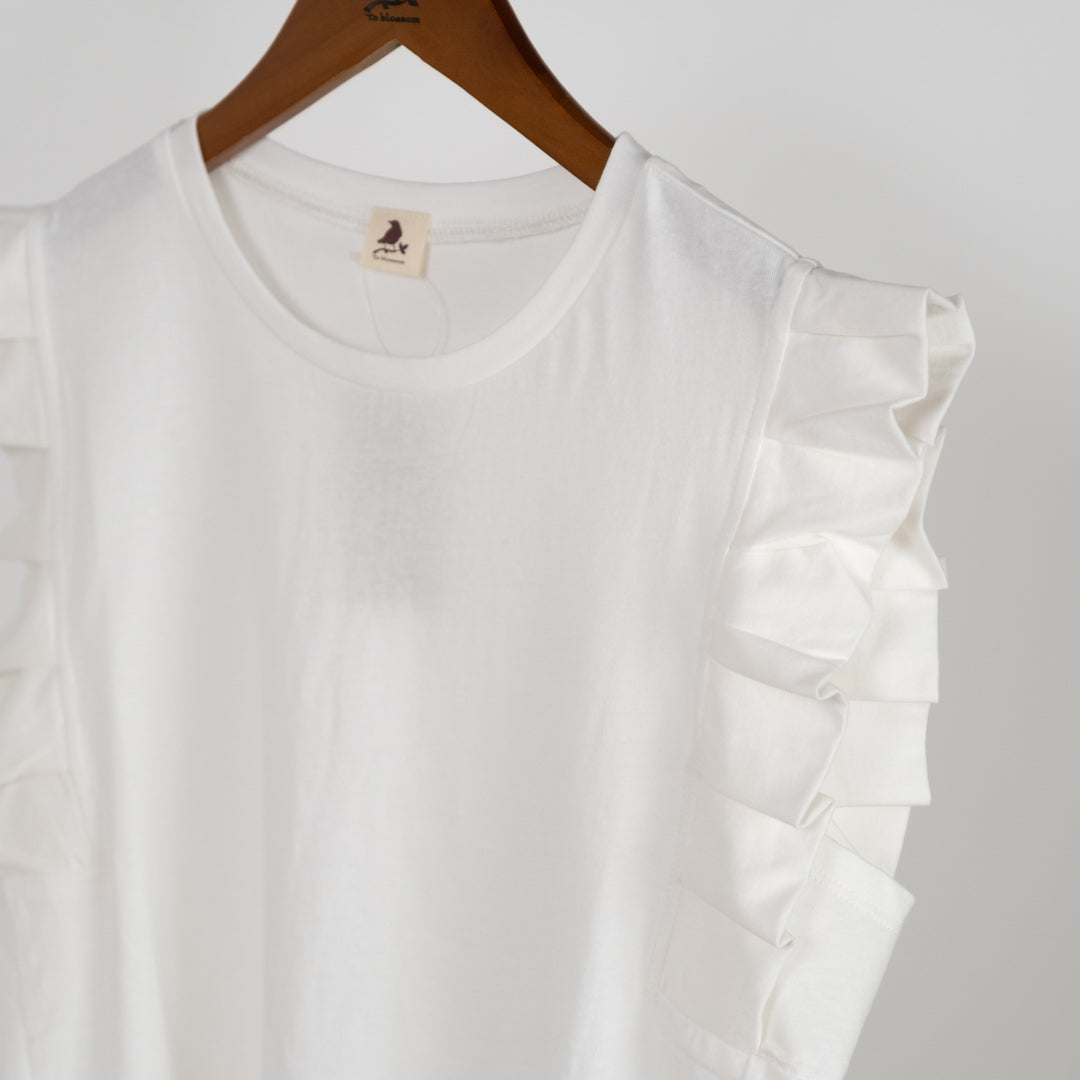 プリーツ袖タンクトップ (10055153811588)