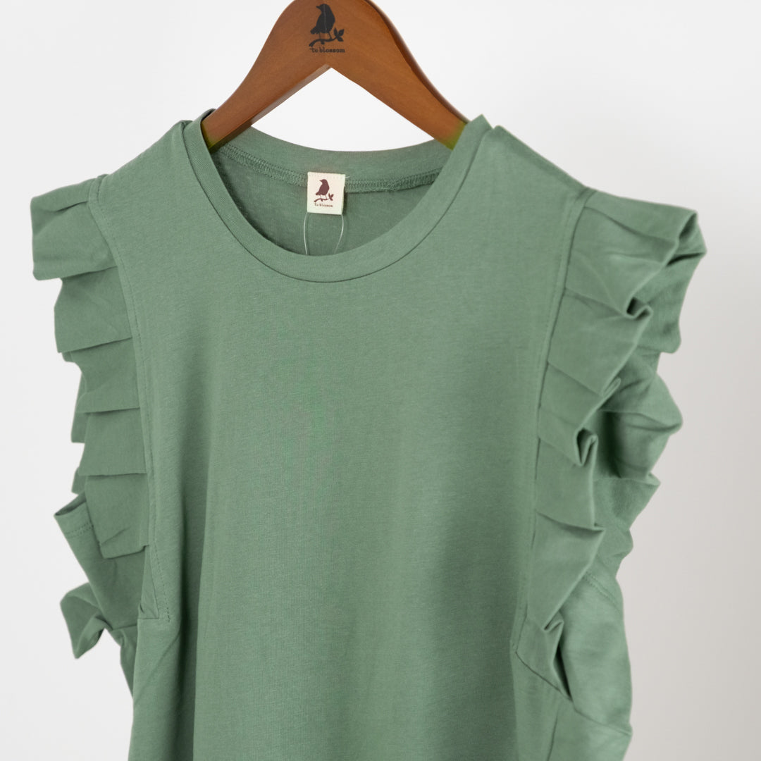 プリーツ袖タンクトップ (10055153811588)