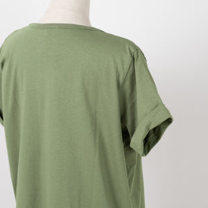 クルー裾ラウンドTシャツ (10055144538244)