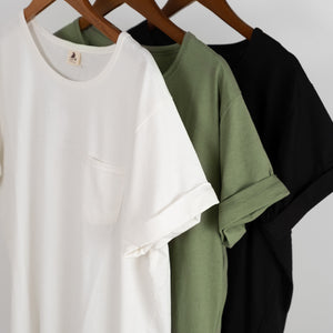 クルー裾ラウンドTシャツ (10055144538244)