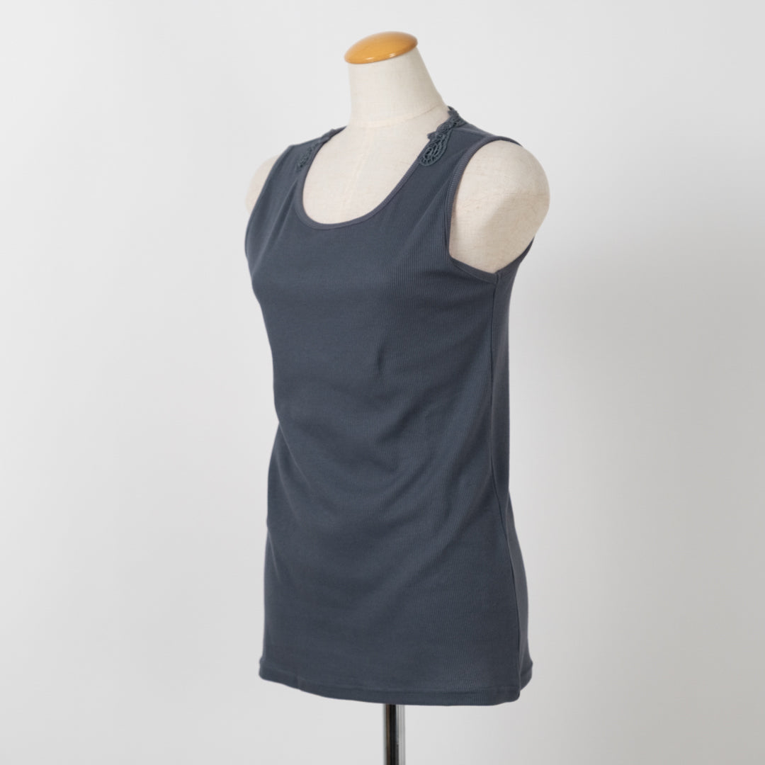 backレースリブタンクトップ (10055174291588)