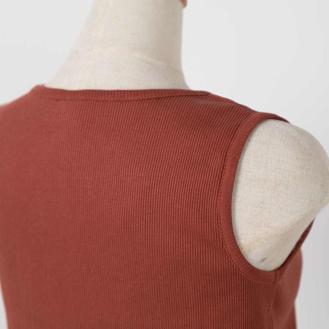 裾レースリブタンクトップ (10055176913028)