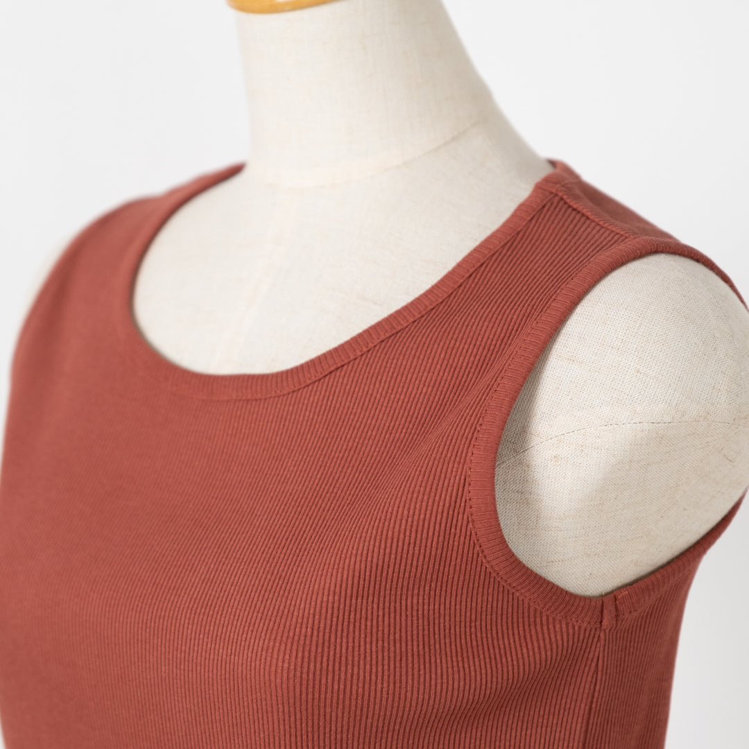 裾レースリブタンクトップ (10055176913028)