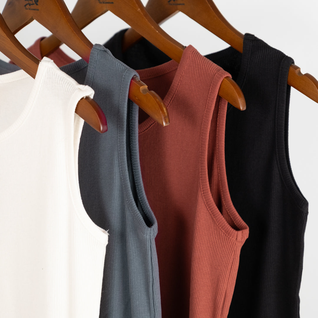 裾レースリブタンクトップ (10055176913028)