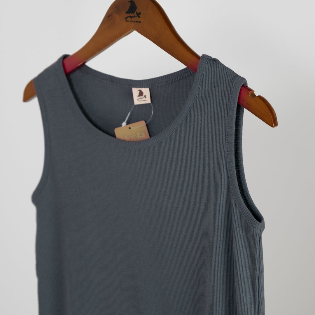 裾レースリブタンクトップ (10055176913028)