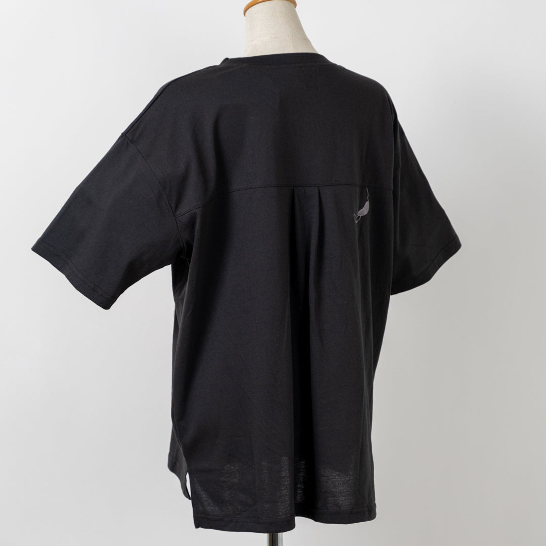 猫刺しゅう入りTシャツ (10060216336516)