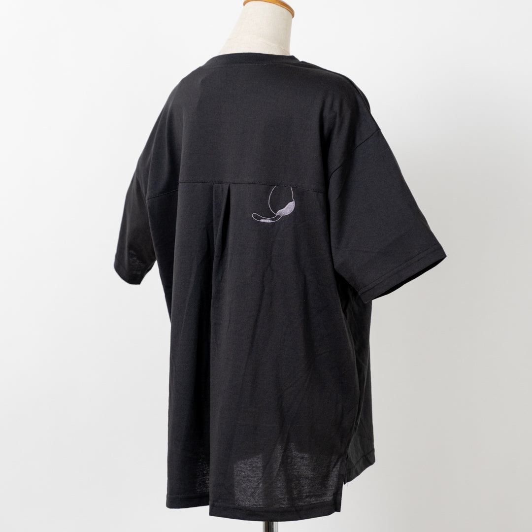 猫刺しゅう入りTシャツ (10060216336516)