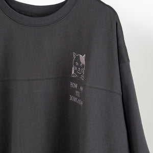 猫刺しゅう入りTシャツ (10060216336516)