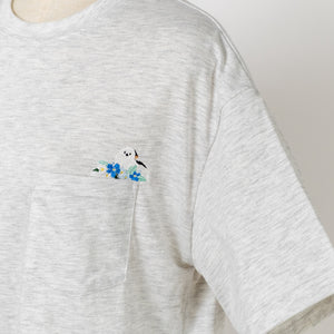 シマエナガポケットTシャツ (10060190908548)