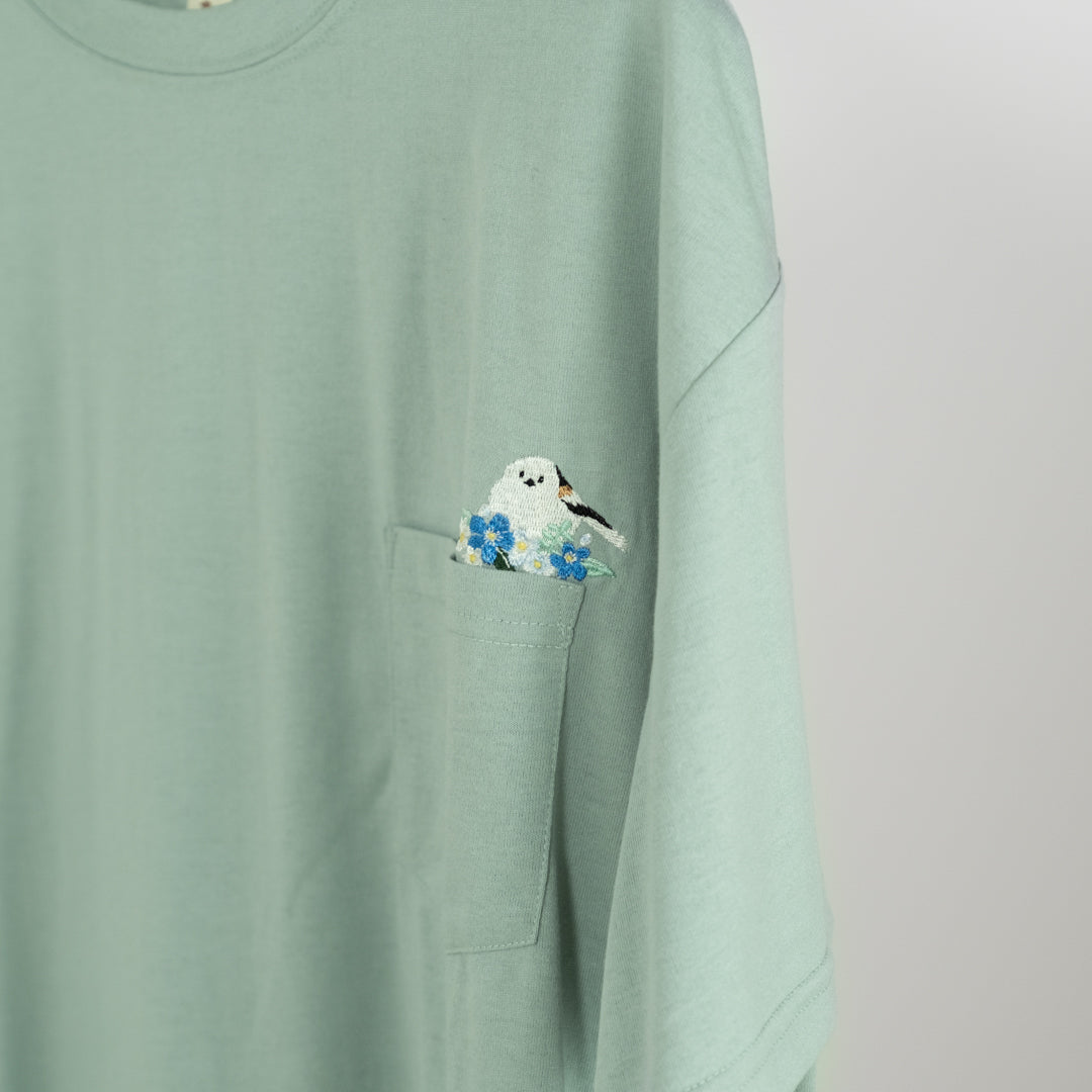 シマエナガポケットTシャツ (10060190908548)