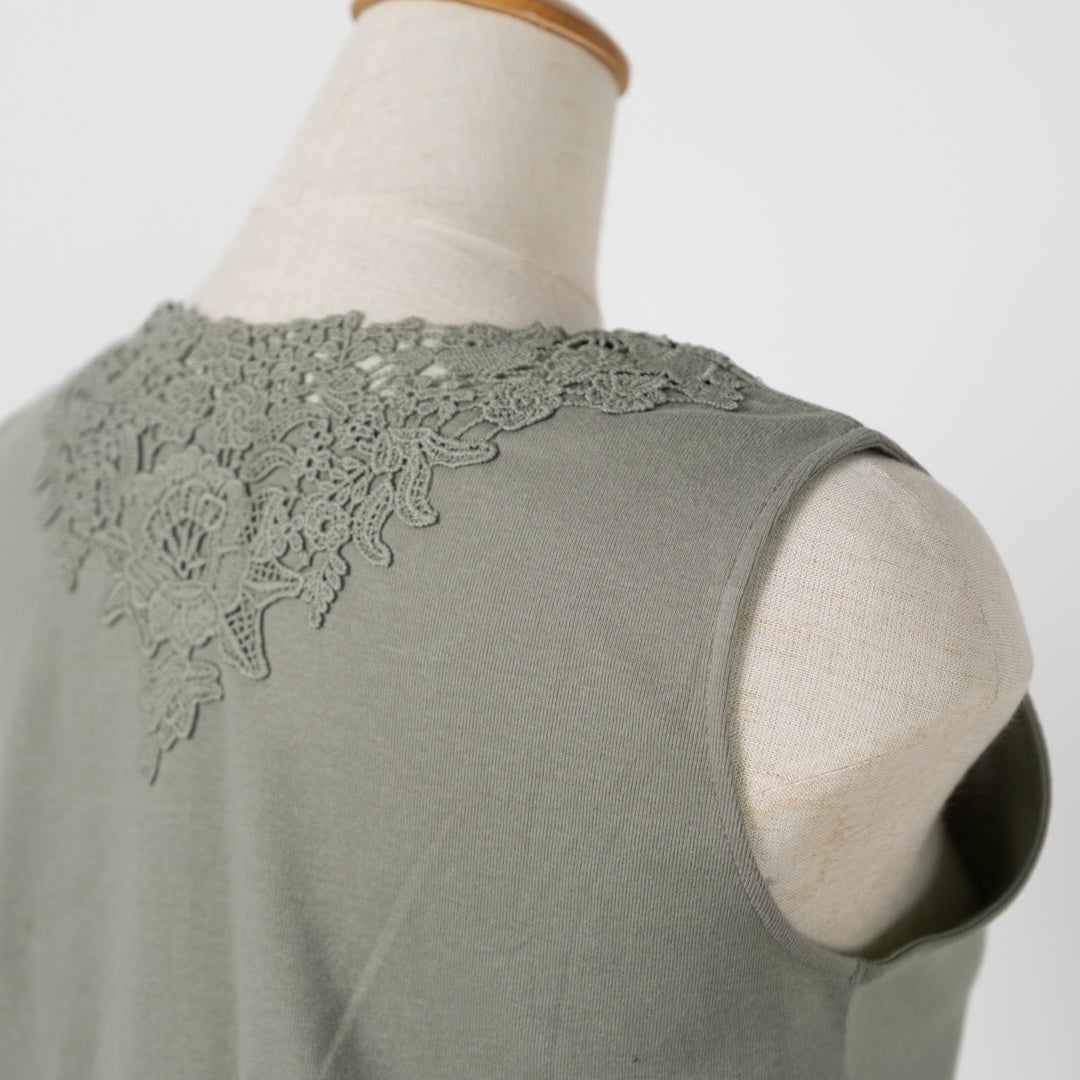 モチーフレースタンクトップ (10068200751236)