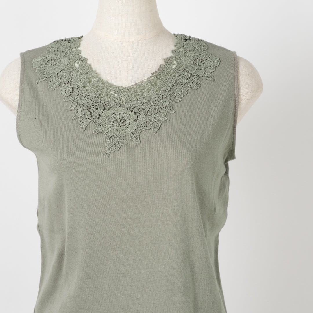 モチーフレースタンクトップ (10068200751236)