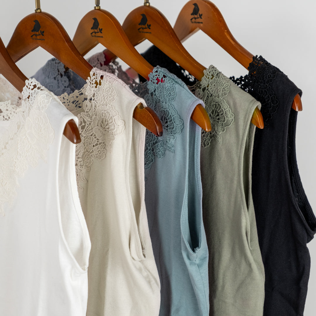 モチーフレースタンクトップ (10068200751236)